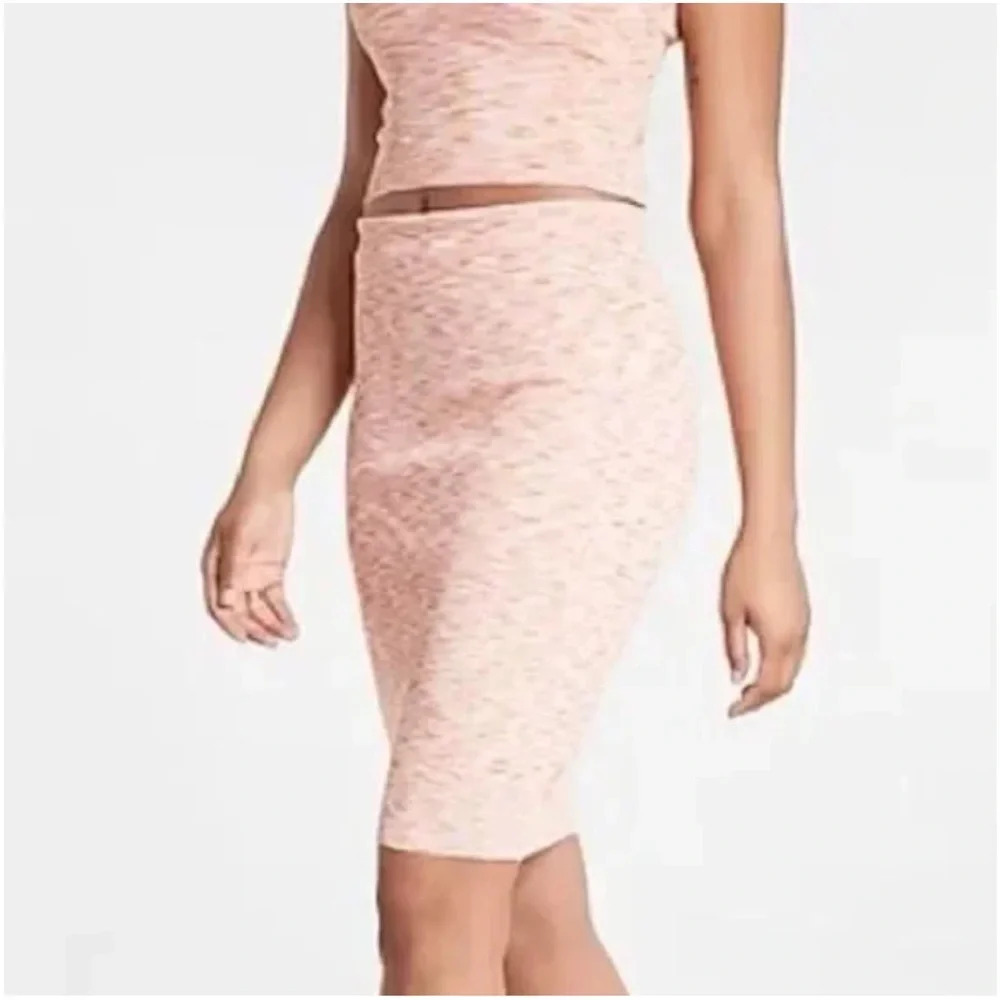 EXPRESS Body Contour Ribbed Space Dye Pencil Skirt Stretch Size Medium NEW